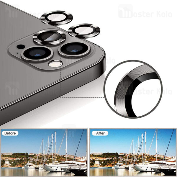 محافظ لنز فلزی دوربین آیفون Apple iPhone 12 Pro Max Metal Ring Lens Protector